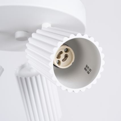 Brilagi - Luminaria LED empotrable CRESTO 3xGU10/10W/230V blanca