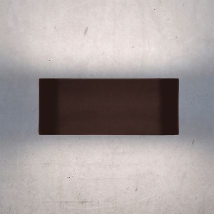 Brilagi - Aplique LED de pared exterior BARI LED/7W/230V 3000/4000/6000K marrón IP54