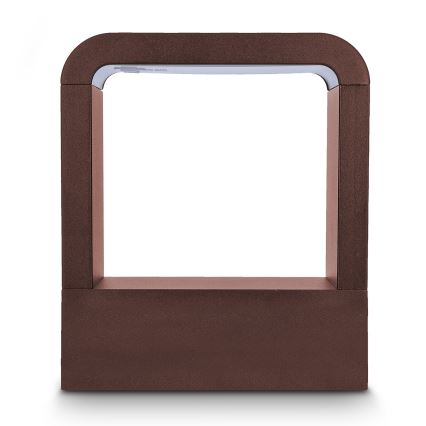 Brilagi - Aplique LED de pared exterior BARI LED/7W/230V 3000/4000/6000K marrón IP54