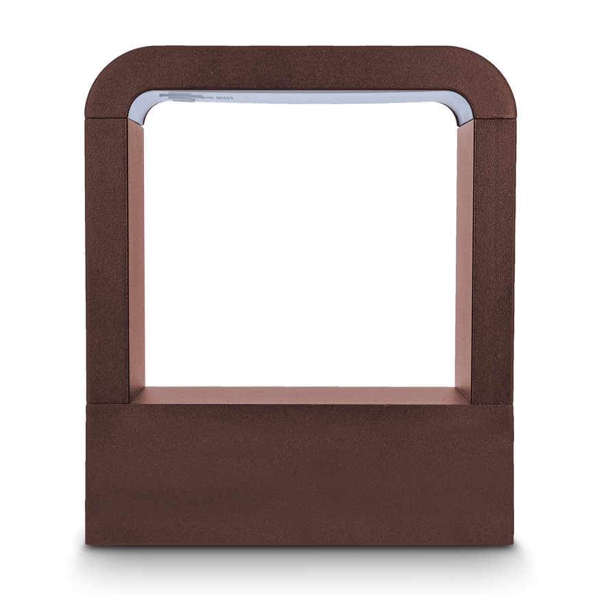 Brilagi - Aplique LED de pared exterior BARI LED/7W/230V 3000/4000/6000K marrón IP54