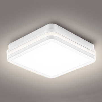 Brilagi - Luminaria LED exterior BENE LED/18W/230V 22x22 cm blanco IP54