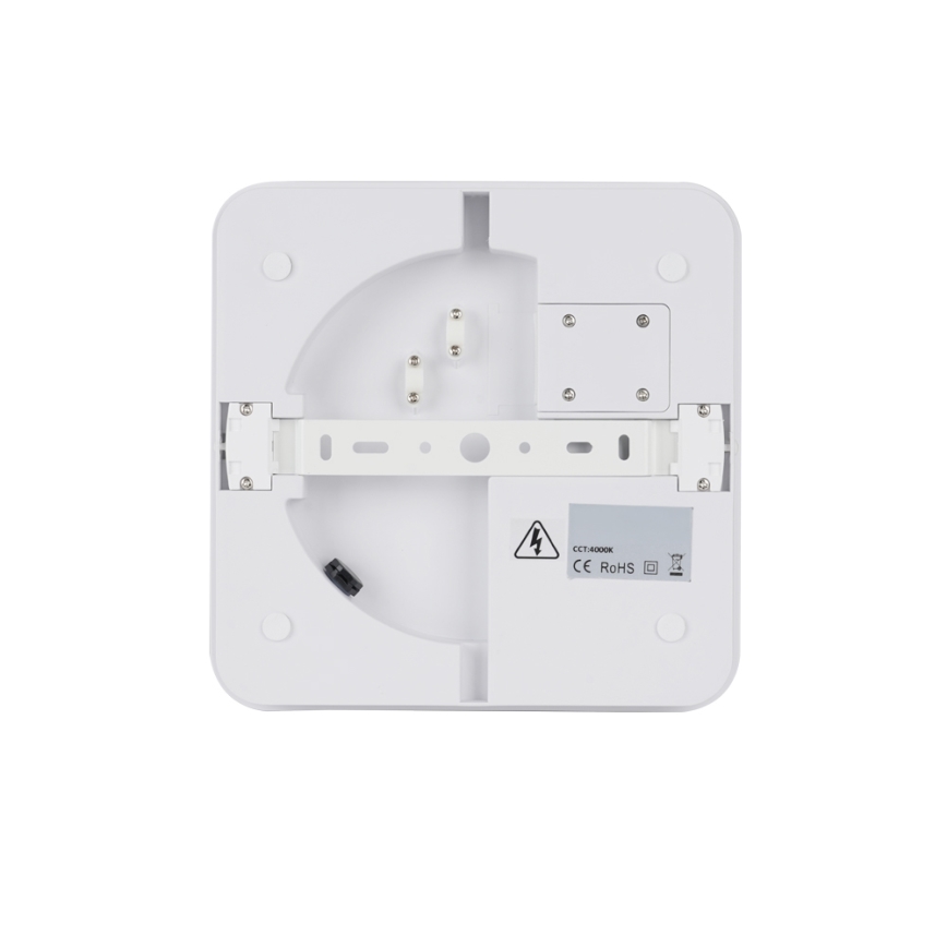 Brilagi - Luminaria LED exterior con sensor BENE LED/18W/230V 22x22 cm blanca IP54