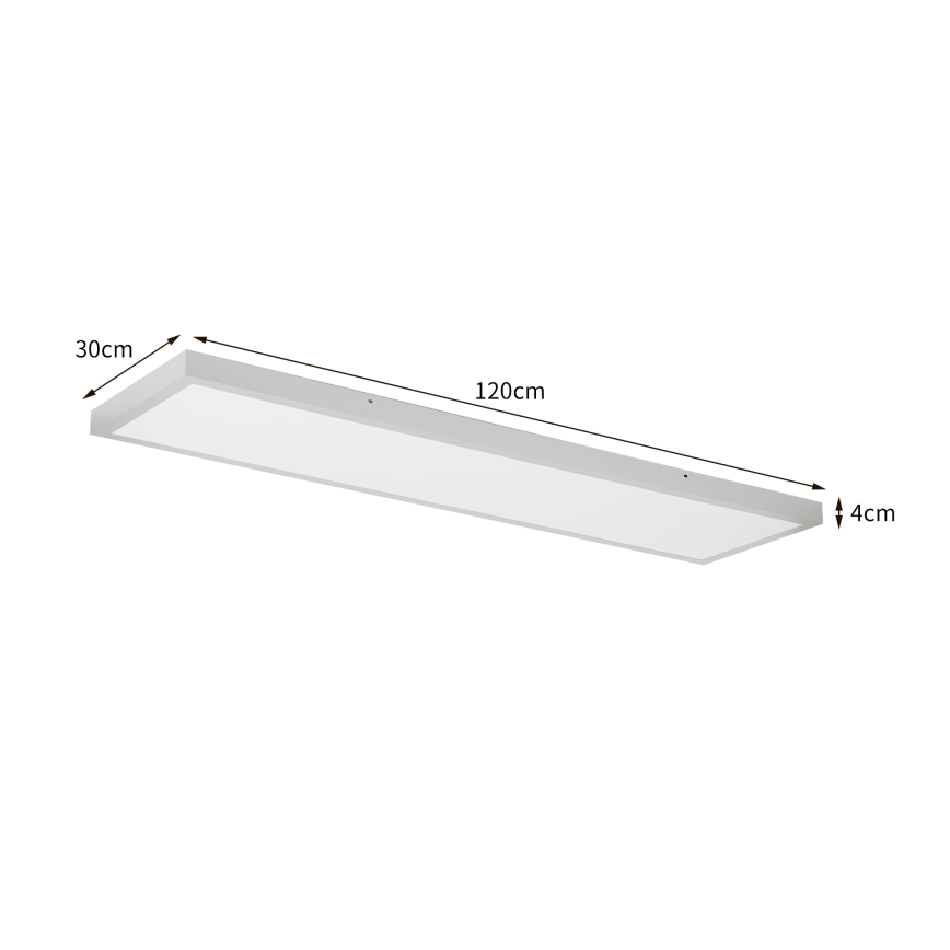 Brilagi - Plafón LED de techo para baño FRAME LED/50W/230V 3000/4000/6000K 120x30 cm IP44 plateado