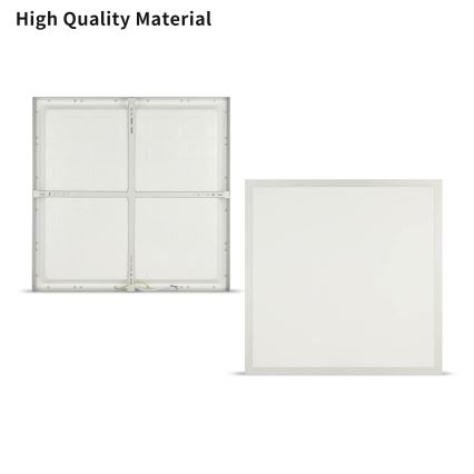Brilagi - Luminaria de techo LED para baño FRAME LED/50W/230V 3000/4000/6000K 60x60 cm IP44 plateada