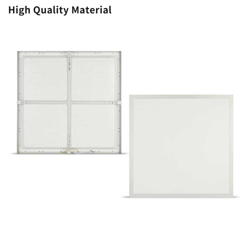 Brilagi - Luminaria de techo LED para baño FRAME LED/50W/230V 3000/4000/6000K 60x60 cm IP44 plateada