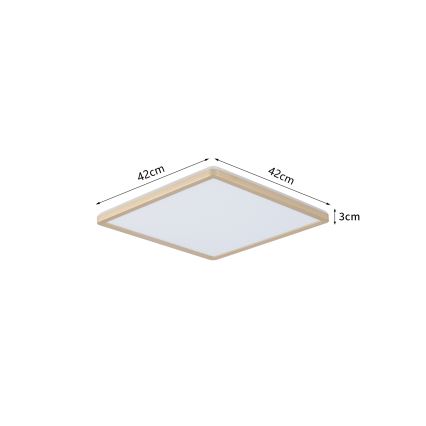 Brilagi - Luminaria LED para baño ULTRA SLIM LED/24W/230V 42x42 cm dorada IP54