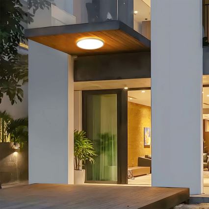 Brilagi - Luminaria LED de techo para baño ULTRA SLIM, 24W/230V, Ø 42 cm, dorada, IP54