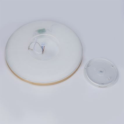 Brilagi - Luminaria LED de techo para baño ULTRA SLIM, 24W/230V, Ø 42 cm, dorada, IP54