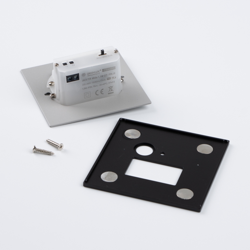 Brilagi - Luminaria LED para escalera con sensor de movimiento y sensor crepuscular JACK LED/1,5W/230V 3000/4000/6500K negro