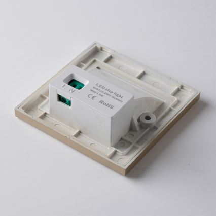 Brilagi - Luminaria LED para escalera STEP LIGHT LED/1,5W/230V IP44 dorada