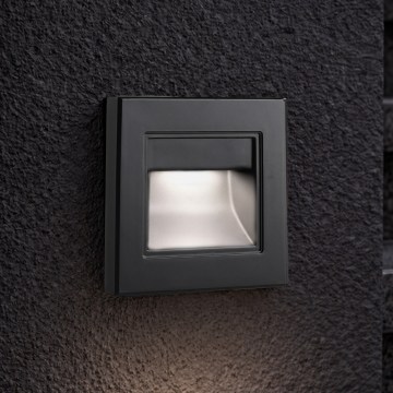 Brilagi - luminaria LED para escalera STEP LIGHT LED/1,5W/230V IP44 negra