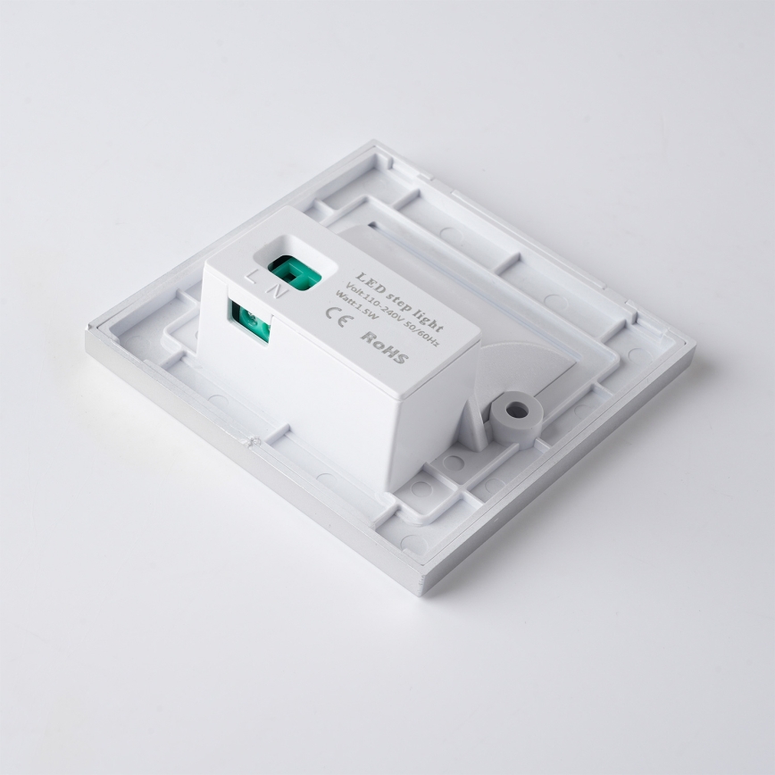 Brilagi - Luminaria LED para escalera STEP LIGHT LED/1,5W/230V IP44 plateada