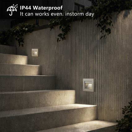 Brilagi - Luminaria LED para escalones STEP LIGHT LED/1,5W/230V IP44 antracita