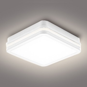 Brilagi - Luminaria LED para exterior BENE, 24 W, 230 V, 26 x 26 cm, blanca, IP54