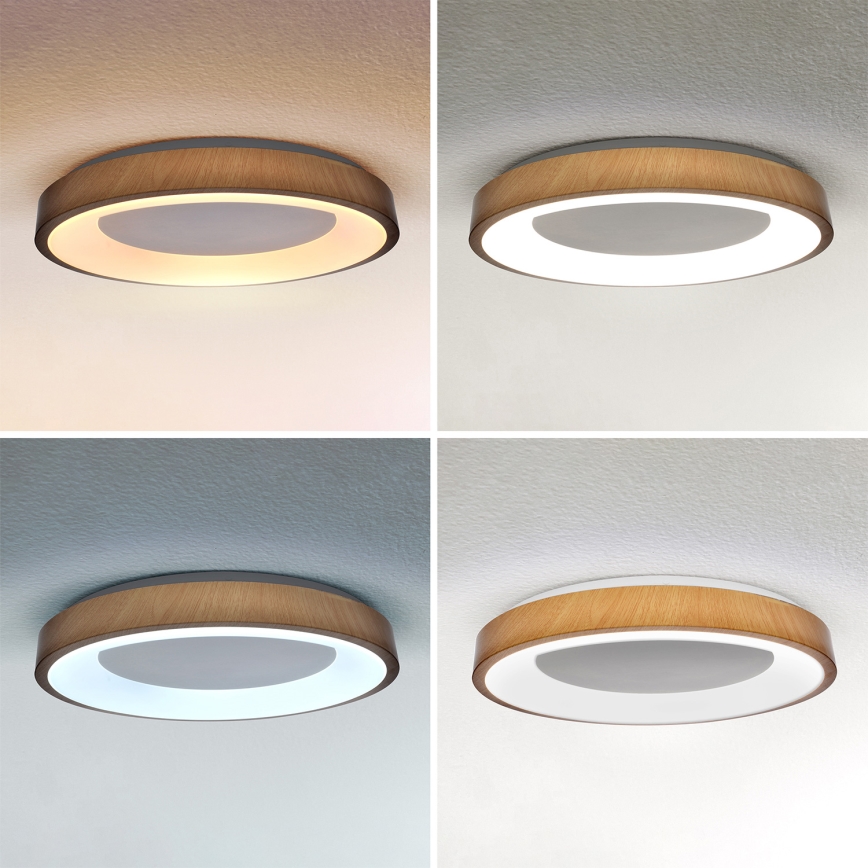 Brilagi - Plafón LED regulable DORIA LED/60W/230V 3000–6500K Ø 60 cm + mando a distancia