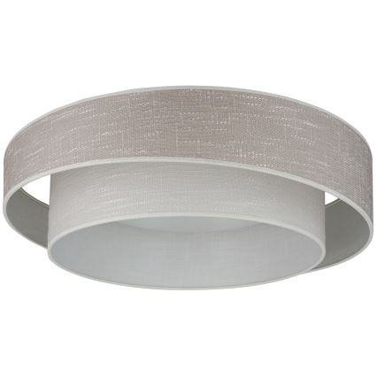 Brilagi - Lámpara de techo LED regulable DOVER SHINE LED/24W/230V Ø 60 cm 3000/4000/6500K gris/crema + mando a distancia