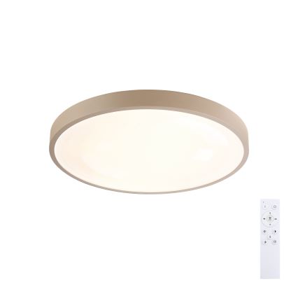 Brilagi - Luminaria de techo LED regulable GLASS POOL DOUBLE LED/48W/230V 3000-6000K 40 cm beige + mando a distancia