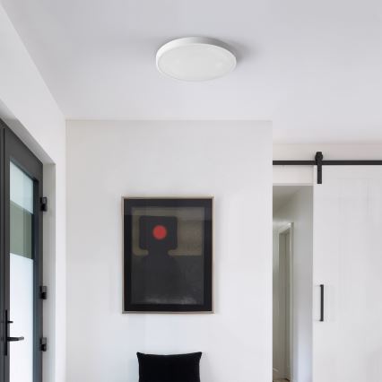 Brilagi - Luminaria de techo LED regulable GLASS POOL DOUBLE LED/48W/230V 3000-6000K 40 cm blanca + mando a distancia