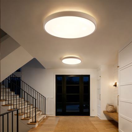 Brilagi - Lámpara de techo LED regulable GLASS POOL DOUBLE LED/80W/230V 3000-6000K 60 cm beige + mando a distancia