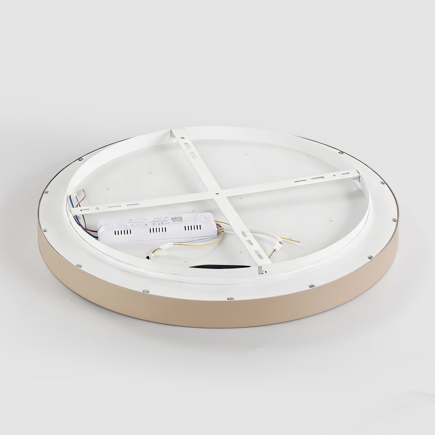 Brilagi - Lámpara de techo LED regulable GLASS POOL DOUBLE LED/80W/230V 3000-6000K 60 cm beige + mando a distancia