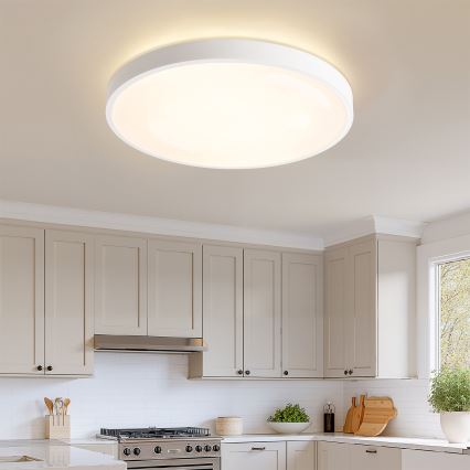 Brilagi - Lámpara de techo LED regulable GLASS POOL DOUBLE LED/80W/230V 3000-6000K 60 cm blanco + mando a distancia