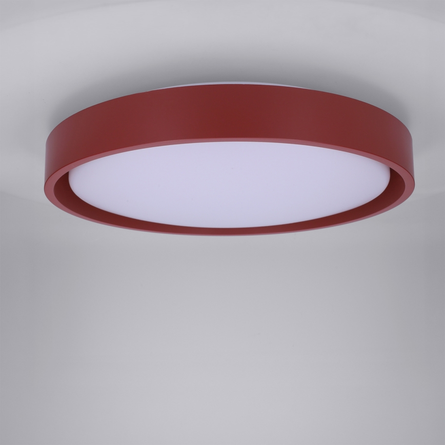 Brilagi - Lámpara de techo LED regulable MATTEO LED/48W/230V 3000-6500K Ø 41 cm roja + mando a distancia