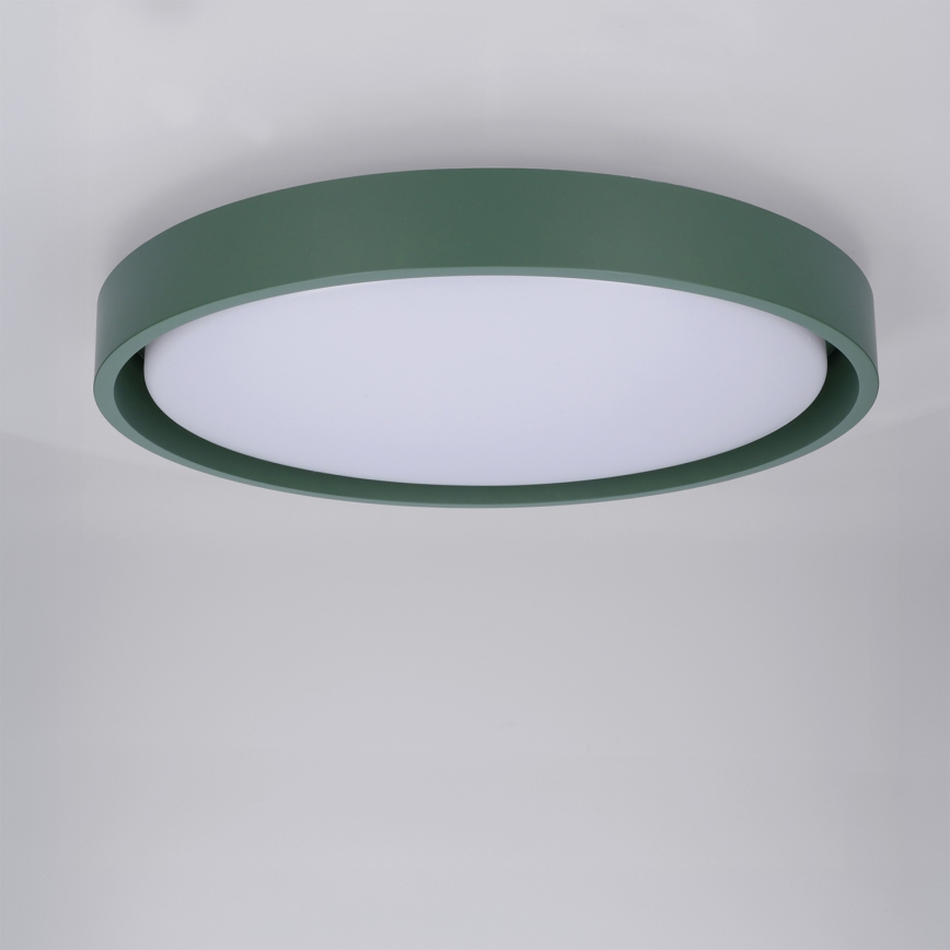 Brilagi - Luminaria de techo LED regulable MATTEO LED/48W/230V 3000-6500K Ø 41 cm verde + mando a distancia