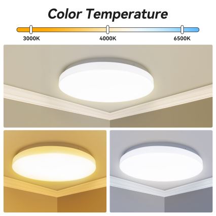 Brilagi - Luminaria de techo LED regulable MILKY WAY LED/24W/230V 3000-6500K Ø 38 cm + mando a distancia