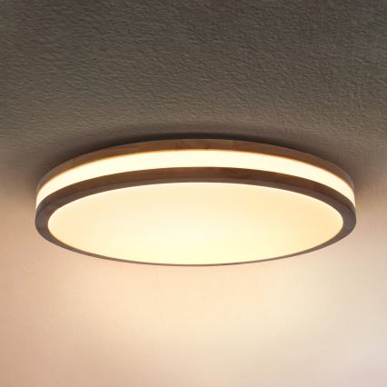 Brilagi - Lámpara de techo LED regulable MOLINA LED/60W/230V 3000-6500K roble diámetro 58 cm + mando a distancia