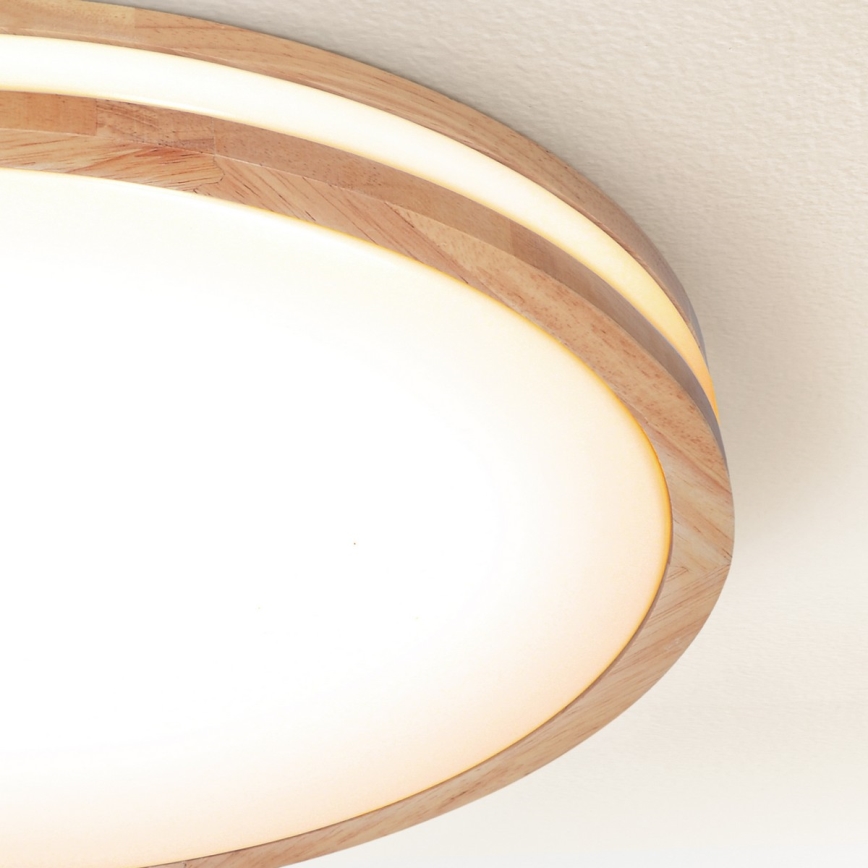 Brilagi - Lámpara de techo LED regulable MOLINA LED/60W/230V 3000-6500K roble diámetro 58 cm + mando a distancia