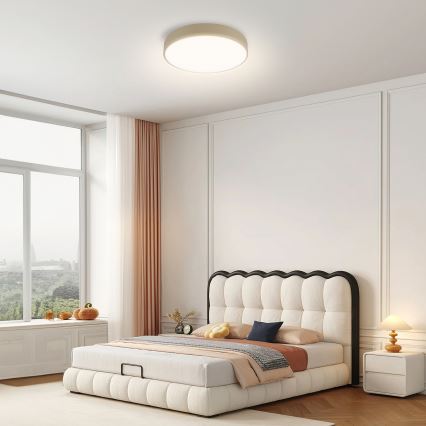 Brilagi - Plafón LED regulable POOL LED/36W/230V 3000-6000K Ø 30 cm beige + mando a distancia