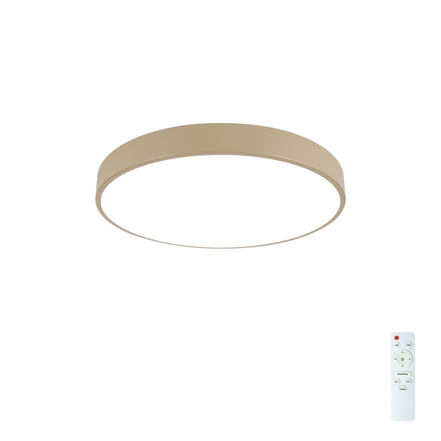 Brilagi - Luminaria de techo LED regulable POOL LED/60W/230V 3000-6000K Ø 60 cm beige + mando a distancia