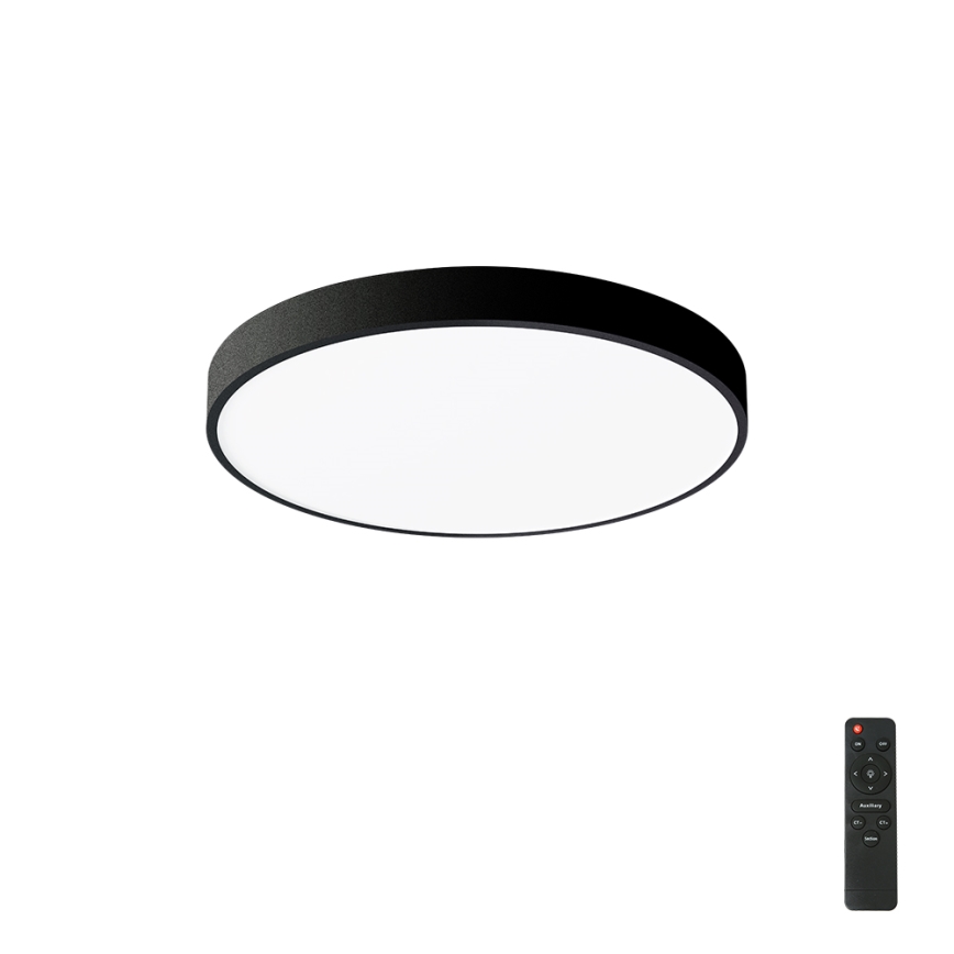 Brilagi - Lámpara de techo LED regulable POOL LED/60W/230V 3000-6000K Ø 60 cm negra + mando a distancia