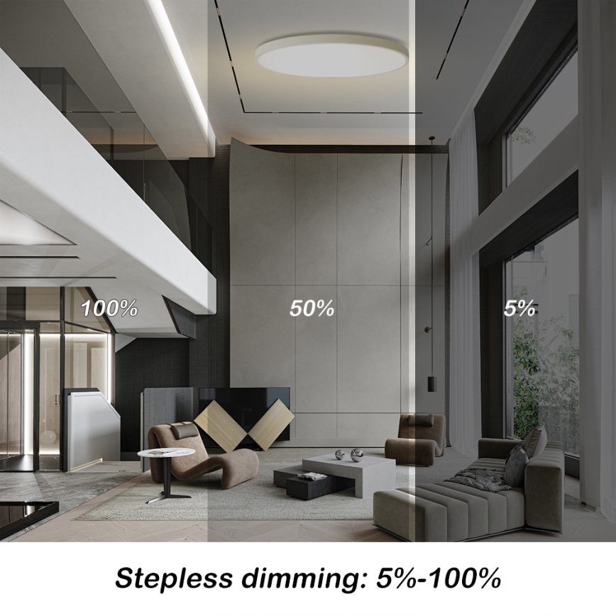 Brilagi - Lámpara de techo LED regulable POOL SMART LED/180W/230V 3000-6000K Ø 120 cm Wi-Fi Tuya blanca + mando a distancia