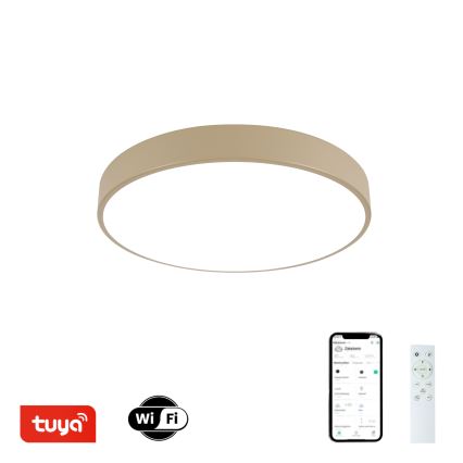 Brilagi - Lámpara de techo LED regulable POOL SMART LED/48W/230V 3000-6000K diámetro 40 cm Wi-Fi Tuya beige + mando a distancia