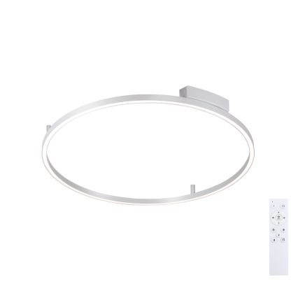 Brilagi - Luminaria de techo LED regulable PORTOFINO LED/60W/230V 3000-6000K Ø 80 cm acabado plateado + mando a distancia