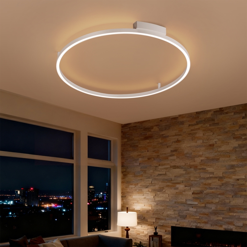 Brilagi - Plafón LED regulable PORTOFINO LED/60W/230V 3000-6000K Ø 80 cm blanco + mando a distancia