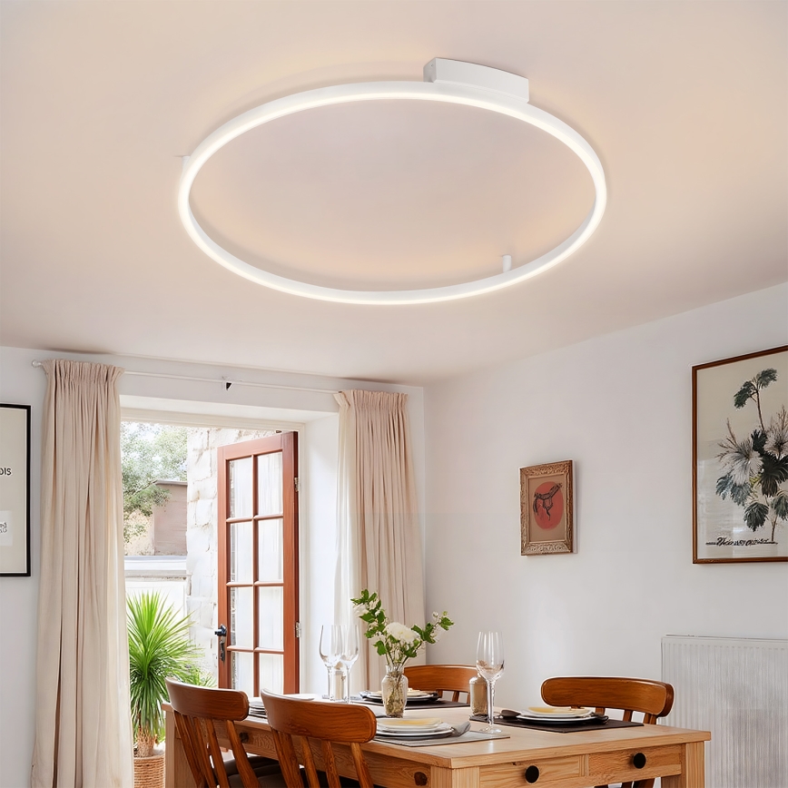 Brilagi - Plafón LED regulable PORTOFINO LED/60W/230V 3000-6000K Ø 80 cm blanco + mando a distancia