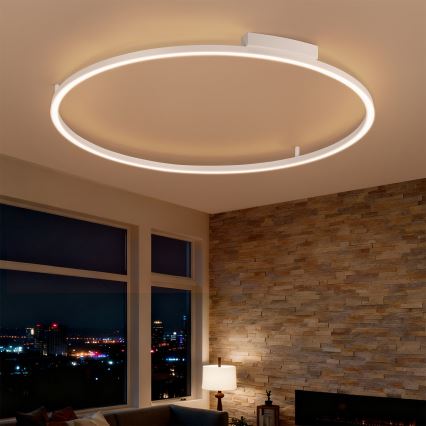 Brilagi - Lámpara de techo LED regulable PORTOFINO LED/85W/230V 3000-6000K Ø 120 cm blanca + mando a distancia