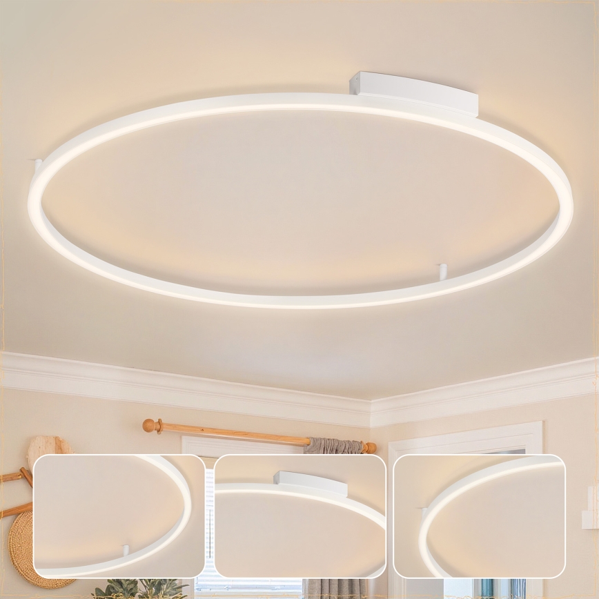 Brilagi - Lámpara de techo LED regulable PORTOFINO LED/85W/230V 3000-6000K Ø 120 cm blanca + mando a distancia