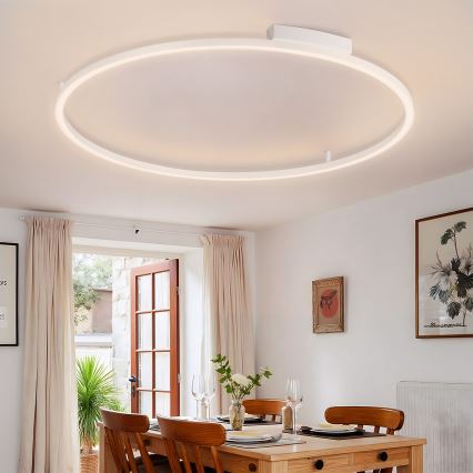 Brilagi - Lámpara de techo LED regulable PORTOFINO LED/85W/230V 3000-6000K Ø 120 cm blanca + mando a distancia