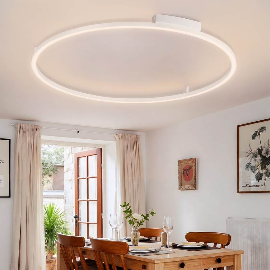 Brilagi - Lámpara de techo LED regulable PORTOFINO LED/85W/230V 3000-6000K Ø 120 cm blanca + mando a distancia