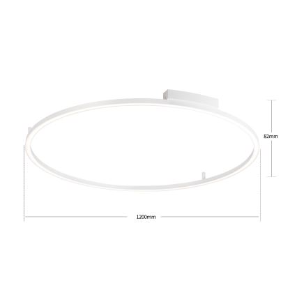 Brilagi - Lámpara de techo LED regulable PORTOFINO LED/85W/230V 3000-6000K Ø 120 cm blanca + mando a distancia