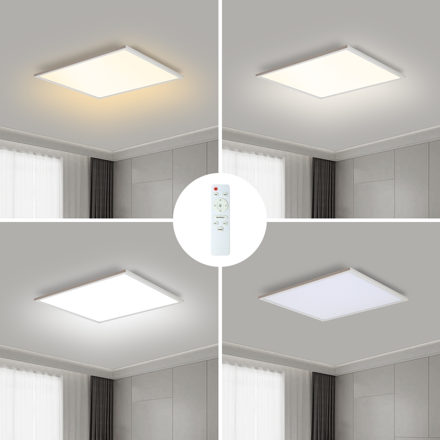 Brilagi - Luminaria de techo LED regulable SLIMFRAME LED/36W/230V 45x45 cm 3000-6000K blanca + mando a distancia