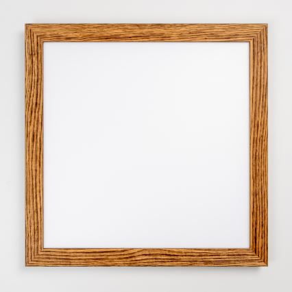 Brilagi - Luminaria de techo LED regulable SLIMFRAME WOOD LED/58W/230V 64x64 cm 3000-6000K marrón + mando a distancia