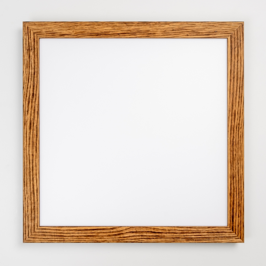 Brilagi - Luminaria de techo LED regulable SLIMFRAME WOOD LED/58W/230V 64x64 cm 3000-6000K marrón + mando a distancia