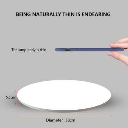 Brilagi - Luminaria regulable SMART STARS LED/24W/230V Ø 38 cm 2700-6500K Wi-Fi Tuya + mando a distancia