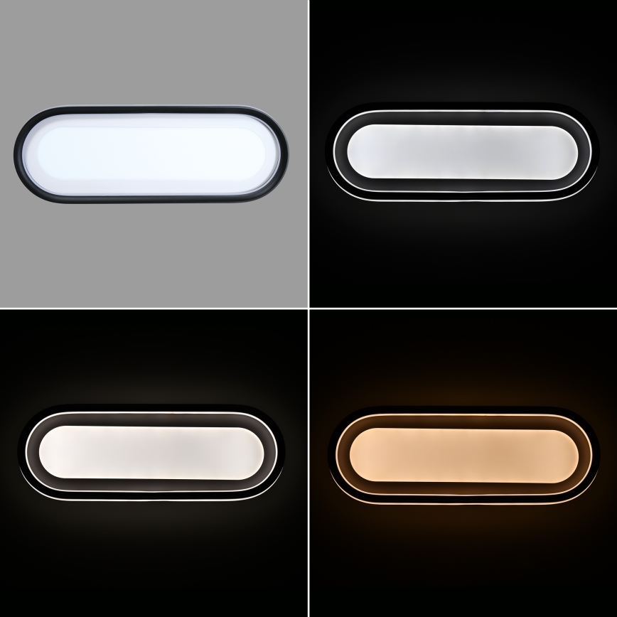 Brilagi - Plafón LED regulable TRIVARO LED/85W/230V 3000-6000K 20x60 cm + mando a distancia