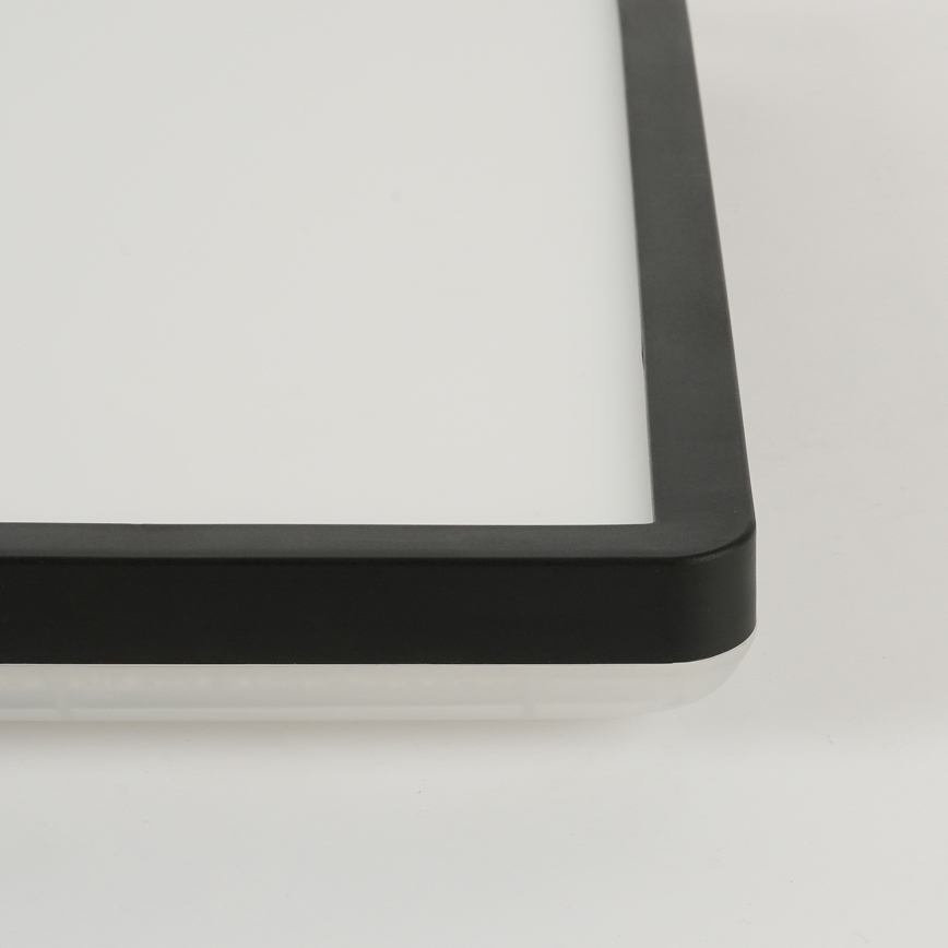 Brilagi - Plafón LED regulable ULTRA SLIM 18W/230V 2700-6500K 30x30 cm negro + mando a distancia