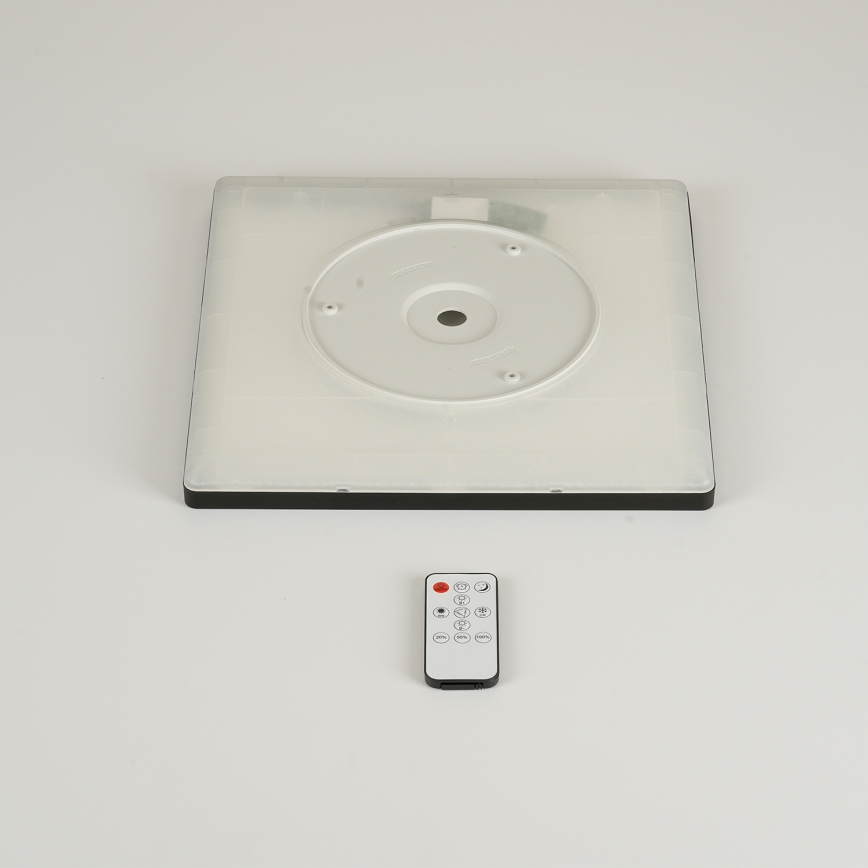 Brilagi - Plafón LED regulable ULTRA SLIM 18W/230V 2700-6500K 30x30 cm negro + mando a distancia